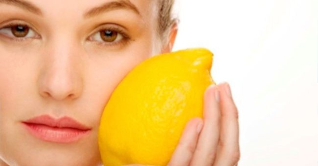 осветление веснушек лимоном