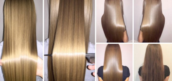 кератиновое выпрямление волос до и после