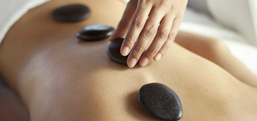 Лечебный масляный массаж горячими камнями