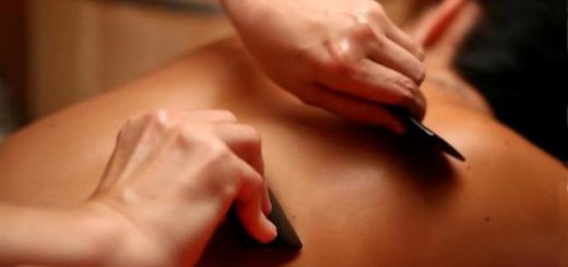 массаж гуаша