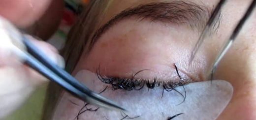 Снятие нарощенных ресниц