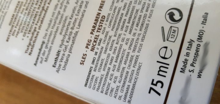 Состав INCI на упаковке косметики