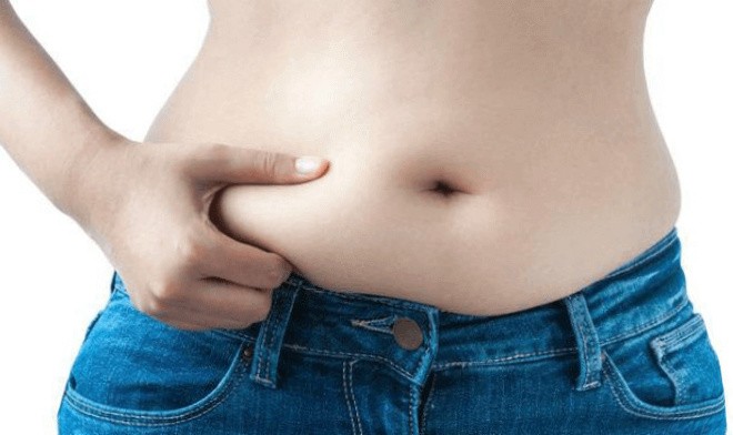 Жир на животе