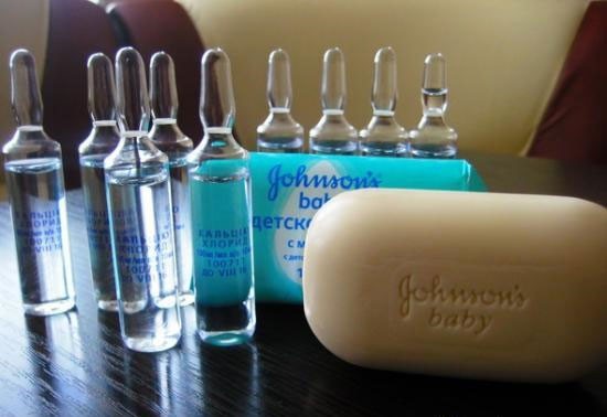 Хлористый кальций и мыло