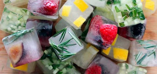 Фруктовый лед для лица