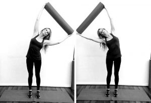 Упражнение наклоны в сторону для формирования талии