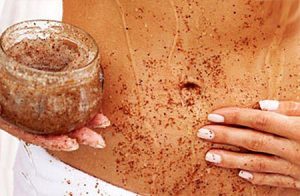 кофейное скрабирование тела