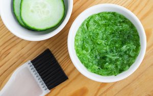 маска из огурца от солнечного ожога